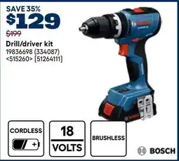RONA Bosch Drill/driver kit offer