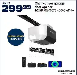 RONA CHAMBERLAIN Chain-driver garage door opener 1/2 HP offer