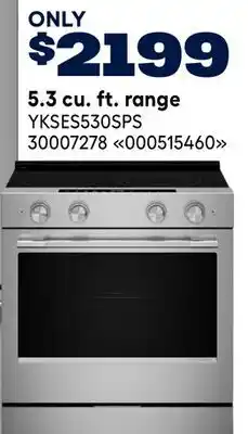 RONA KITCHENAID 5.3 cu. ft. range offer