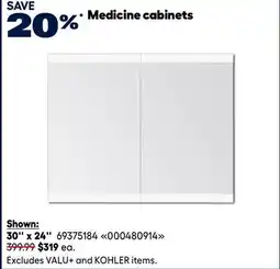 RONA Medicine Cabinets offer
