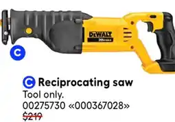 RONA Dewalt Reciprocating saw offer