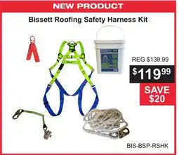 Atlas Tools & Machinery Bissett Roofing Safety Harness Kit offer
