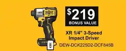 Atlas Tools & Machinery DEWALT XR 1/4 3-Speed Impact Driver offer