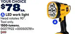 RONA 1500-lumens. LED work light offer