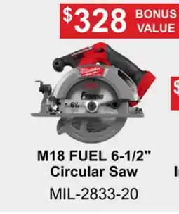 Atlas Tools & Machinery Milwaukee M18 FUEL 6-1/2 Circular Saw offer