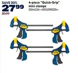 RONA 4-piece Quick-Grip mini clamps offer