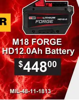 Atlas Tools & Machinery Milwaukee M18 FORGE HD12.0Ah Battery offer