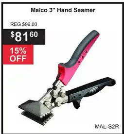 Atlas Tools & Machinery Malco 3 Hand Seamer offer