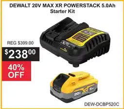 Atlas Tools & Machinery DEWALT 20V MAX XR POWERSTACK 5.0Ah Starter Kit offer