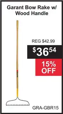 Atlas Tools & Machinery Garant Bow Rake w/ Wood Handle offer