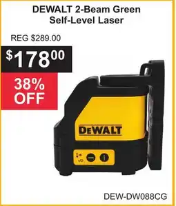 Atlas Tools & Machinery DEWALT 2-Beam Green Self-Level Laser offer