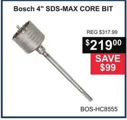 Atlas Tools & Machinery Bosch 4 SDS-MAX CORE BIT offer