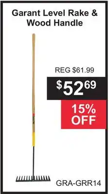 Atlas Tools & Machinery Garant Level Rake & Wood Handle offer