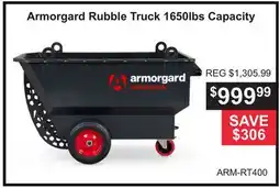 Atlas Tools & Machinery Armorgard Rubble Truck 1650lbs Capacity offer