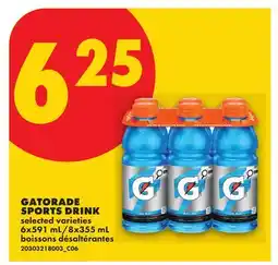No Frills GATORADE SPORTS DRINK, 6x391 ml/8x355 mL offer