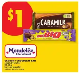 No Frills CADBURY CHOCOLATE BAR offer