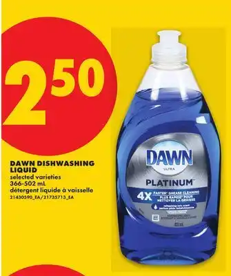 No Frills DAWN DISHWASHING LIQUID offer