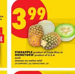 No Frills PINEAPPLE OR HONEYDEW offer