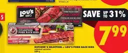 No Frills BUTCHER'S SELECTION OR LOU'S PORK BACK RIBS offer