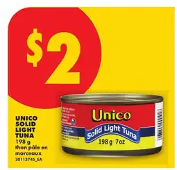 No Frills UNICO SOLID LIGHT TUNA offer