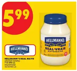 No Frills HELLMANN'S REAL MAYO offer