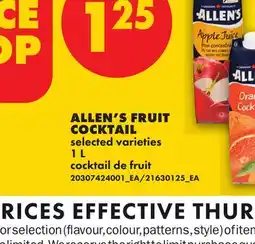 No Frills ALLEN'S FRUIT COCKTAIL offer