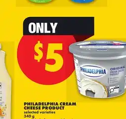No Frills PHILADELPHIA CREAM CHEESE PRODUCT offer