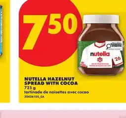 No Frills NUTELLA HAZELNUT SPREAD WITH COCOA offer