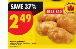 No Frills RUSSET POTATOES, 10 LB BAG offer