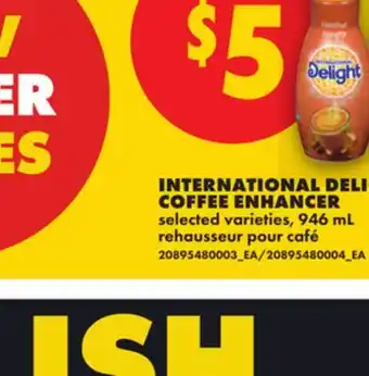 No Frills INTERNATIONAL DELIGHT COFFEE ENHANCER offer