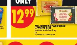 No Frills MR. GOUDAS PARBOILED or WHITE RICE offer