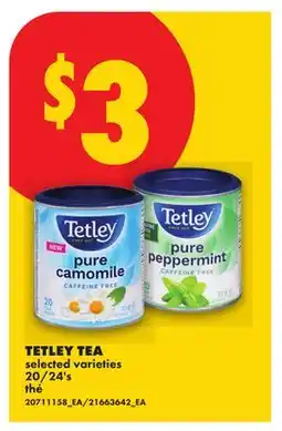 No Frills TETLEY TEA, 20/24'S offer