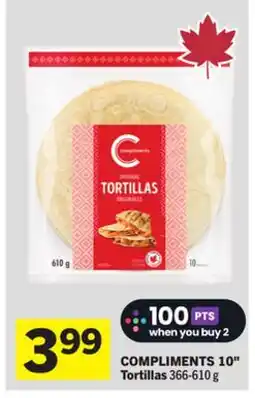 Foodland COMPLIMENTS 10 Tortillas offer