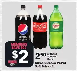 Foodland COCA-COLA or PEPSI Soft Drinks offer