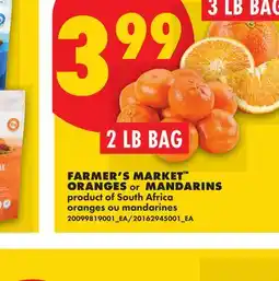 No Frills FARMER'S MARKET ORANGES, 2 LB BAG OR MANDARINS, 3 LB BAG offer