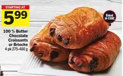 Foodland 100% Butter Chocolate Croissants or Brioche offer
