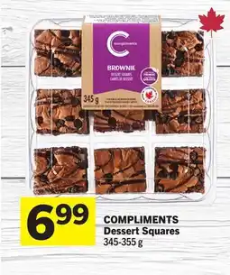 Foodland COMPLIMENTS Dessert Squares offer