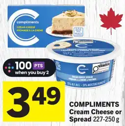 Foodland COMPLIMENTS Cream Cheese or Spread offer