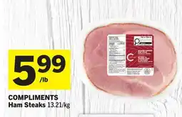 Foodland COMPLIMENTS Ham Steaks offer