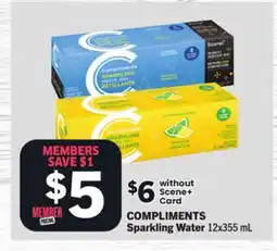 Foodland COMPLIMENTS Sparkling Water offer