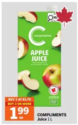 Foodland COMPLIMENTS Juice offer