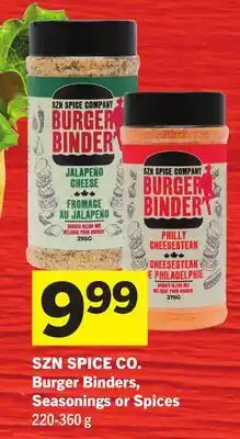 Foodland Burger Binders, Seasonings or Spices offer