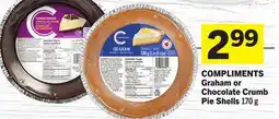 Foodland COMPLIMENTS Graham or Chocolate Crumb Pie Shells offer