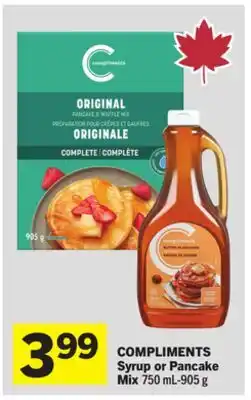 Foodland COMPLIMENTS Syrup or Pancake Mix offer