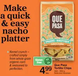 Metro QUE PASA TORTILLA CHIPS offer