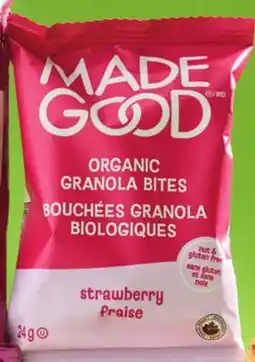 Metro BOUCHÉES GRANOLA BIOLOGIQUES offer