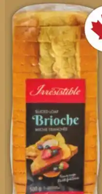 Food Basics IRRESISTIBLE BRIOCHE BREAD OR BUNS 480 - 500 G SELECTION CROISSANTS 10'S offer