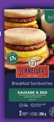 Food Basics SCHNEIDER'S BREAKFAST SANDWICHES OR EGG BITES offer