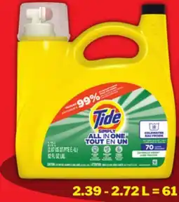 Food Basics Tide Simply All in One offer