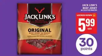 Food Basics JACK LINK'S BEEF JERKY offer